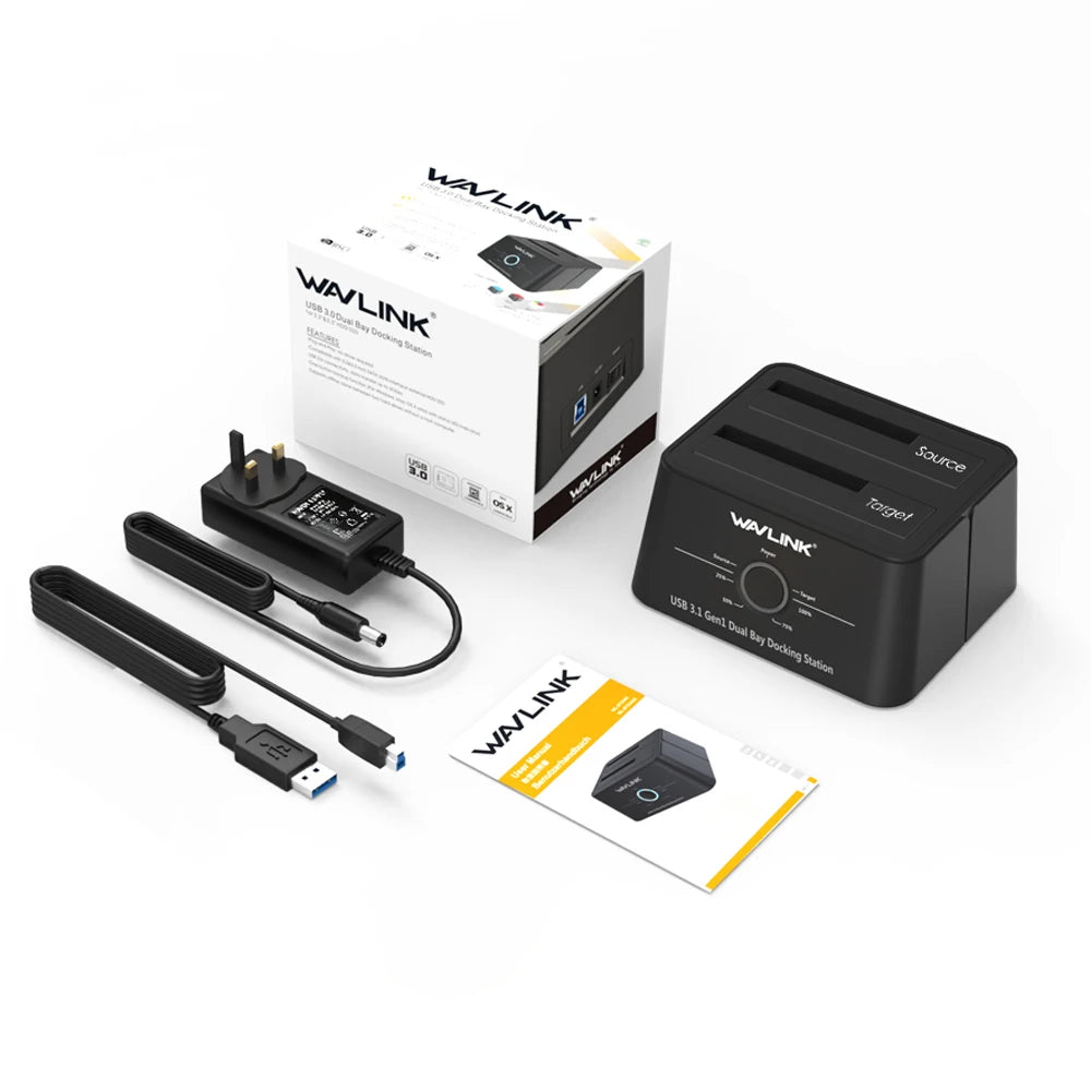HDD Docking Station Sata Hard Drive Enclosure SATA to USB 3.0 Adapter UASP for 2.5 3.5 SSD Disk Case HD Box Dock