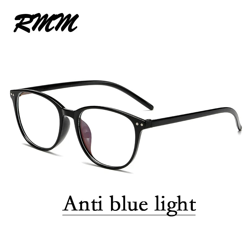 RMM Retro Square round Frame Plain Glasses anti Blue Light Glasses Women&Men Optical Spectacle Glasses Myopia Eyeglasses Frames