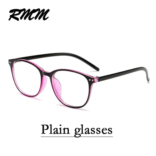 RMM Retro Square round Frame Plain Glasses anti Blue Light Glasses Women&Men Optical Spectacle Glasses Myopia Eyeglasses Frames