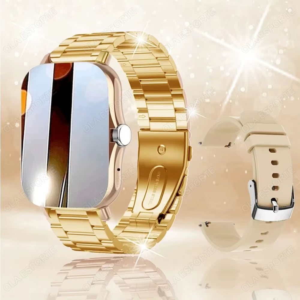 2025 New Smart Watch Women Men Lady Gift Sport Fitness Watches Heart Rate Monitor Waterproof Smartwatch for Phones Android IOS