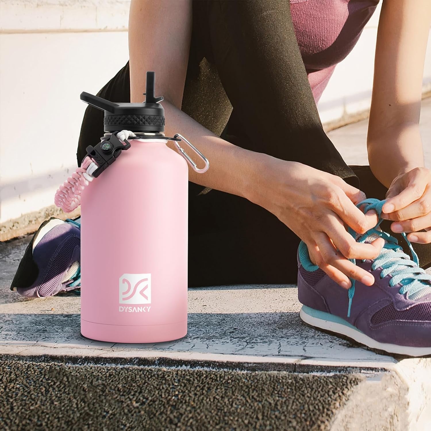 Insulated Water Bottle 64Oz - Multiple Insulation Vacuum Sealed - Portable Sports Half Gallon Metal Water Jug for Outdoor Adventure, Gym, and Daily Use - Leak Proof & Non-Bpa 64 OZ