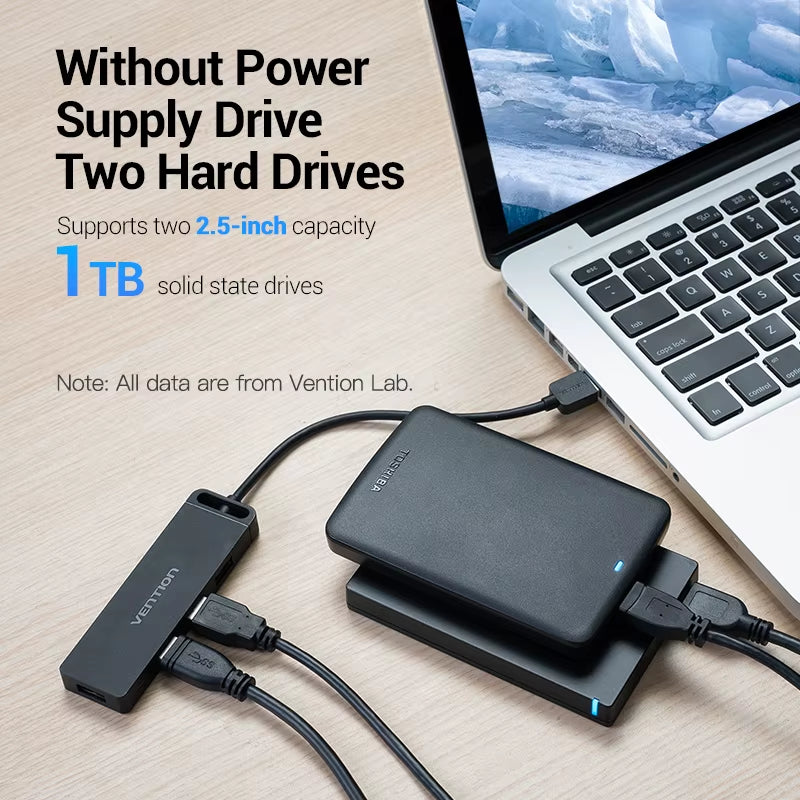 USB HUB 3.0 HUB USB 2.0 HUB Multi USB Splitter Adapter 4 Ports Speed with Micro USB Charging Port for PC Laptop HUB USB