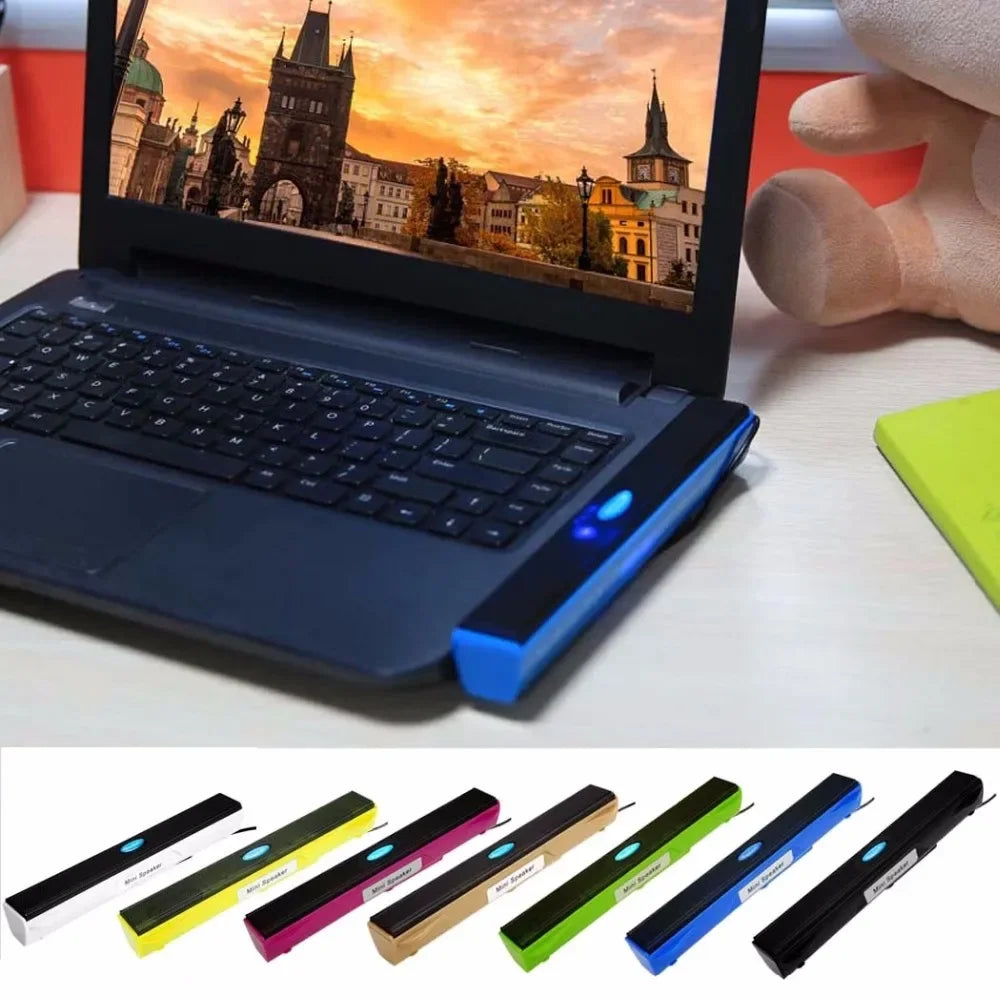 Portable USB Wired Computer Speaker Audio Music Player Speakers Amplifier Loudspeaker Compact 3.5Mm Jack Laptop Computer