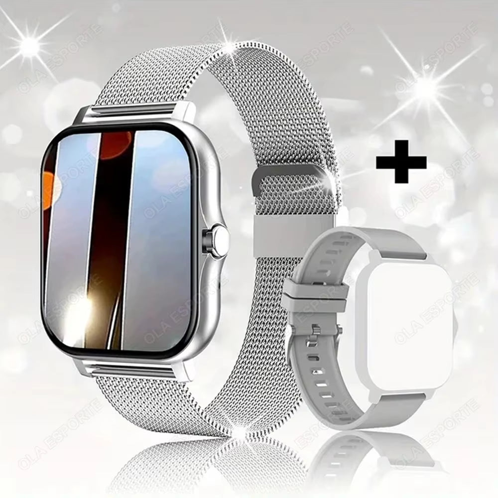 2025 New Smart Watch Women Men Lady Gift Sport Fitness Watches Heart Rate Monitor Waterproof Smartwatch for Phones Android IOS