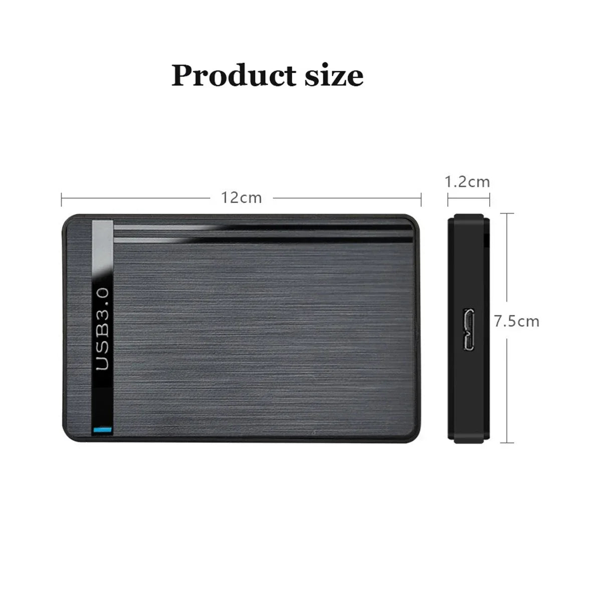 2.5-Inch SSD Solid State Mechanical Serial Port SATA Toolless Micro Interface USB 3.0 External Mobile Hard Disk Case