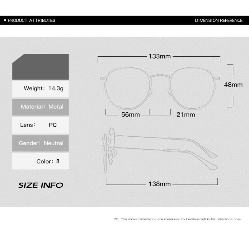 SHAUNA Classic Anti-Blue Light Glasses Frame Brand Designer Fashion round Metal Optical Frames Computer Glasses