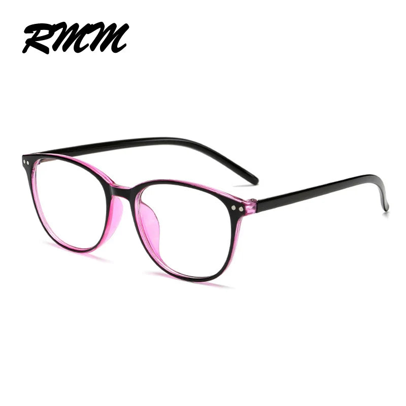 RMM Retro Square round Frame Plain Glasses anti Blue Light Glasses Women&Men Optical Spectacle Glasses Myopia Eyeglasses Frames