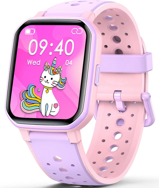 Smart Watch for Kids Teens, Fitness Tracker Boy Girls Watch with 19 Sport Modes, Pedometer, Sleep Monitor, Kids Watch Birthday Gifts Toy Gift for Girls Boys 6-16 (Purple)