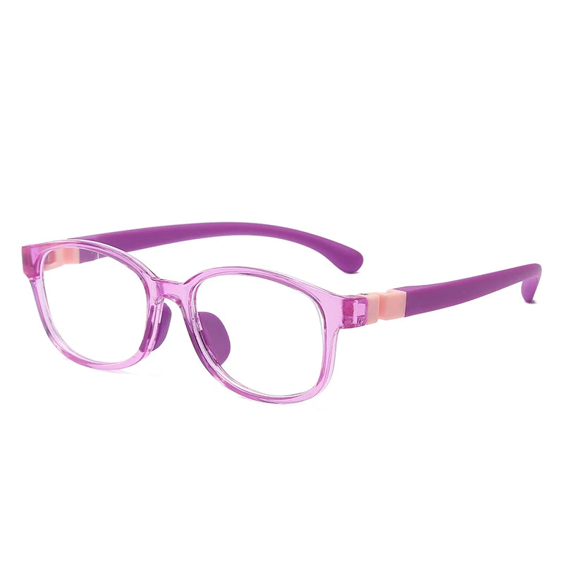 Anti Blue Light Kids Glasses Children Boy Girls Computer Transparent Blocking Reflective Eyeglasses Silicone Soft Frame Eyewear