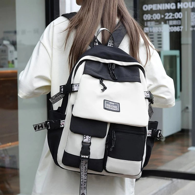 Fashion Schoolbag Female Student Backpack Large Capacity Boy Backpack Computer Bag Femal School Backpack without Pedant