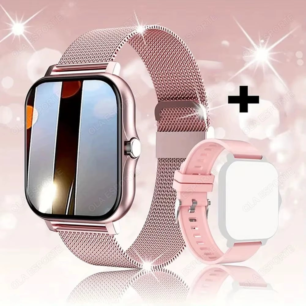 2025 New Smart Watch Women Men Lady Gift Sport Fitness Watches Heart Rate Monitor Waterproof Smartwatch for Phones Android IOS