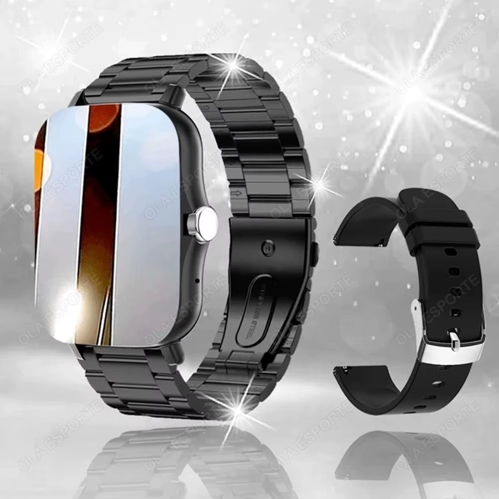 2025 New Smart Watch Women Men Lady Gift Sport Fitness Watches Heart Rate Monitor Waterproof Smartwatch for Phones Android IOS