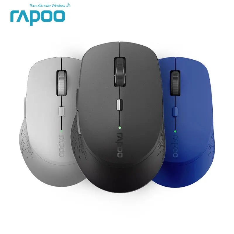 New  Multi-Mode Silent Wireless Mouse with 1600DPI Bluetooth-Compatible and 2.4Ghz for Three Devices Connection