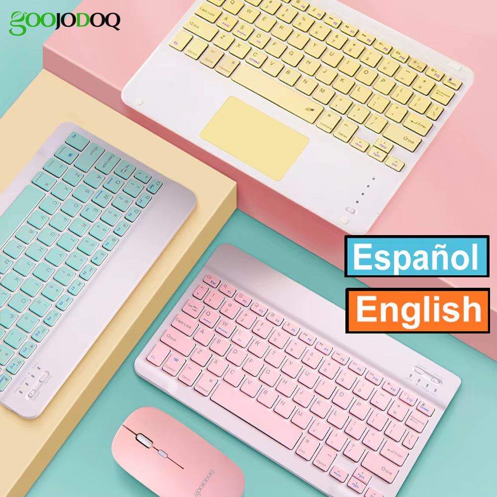 Bluetooth Keyboard for Ipad Pro 11Mini Bluetooth Teclado Wireless Keyboard and Mouse for Samsung Xiaomi Touchpad Ipad Keyboards