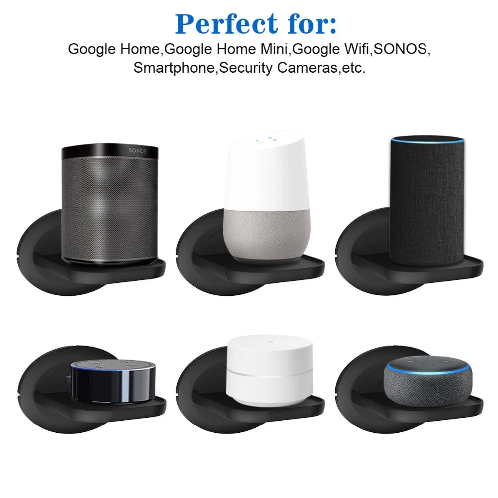 Wall Mount for Echo Pop Sonos Google Home Nest Wifi Google Wifi Security Cameras Holder Space Saving Solution for Smart Speaker