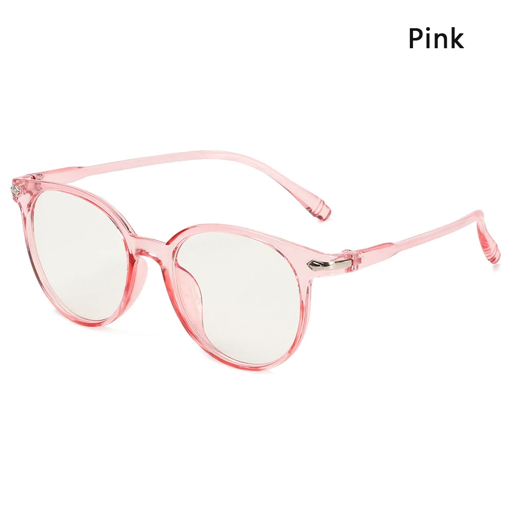 Blue Light Glasses Women PC Frame Resin Lens anti Blue Light Blocking Radiation Trend Clear Lenses Transparent Optical Spectacle