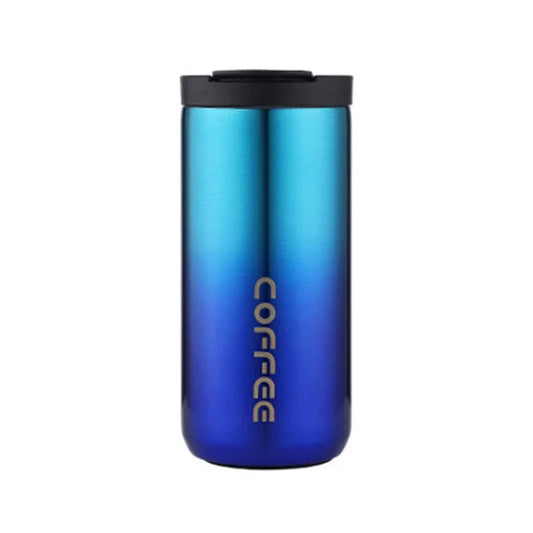 Stainless Steel Coffee Mug with Lid Thermal Cup Thermos for Water Cafe Travel Drinkware Insulated Water Bottle 400Ml