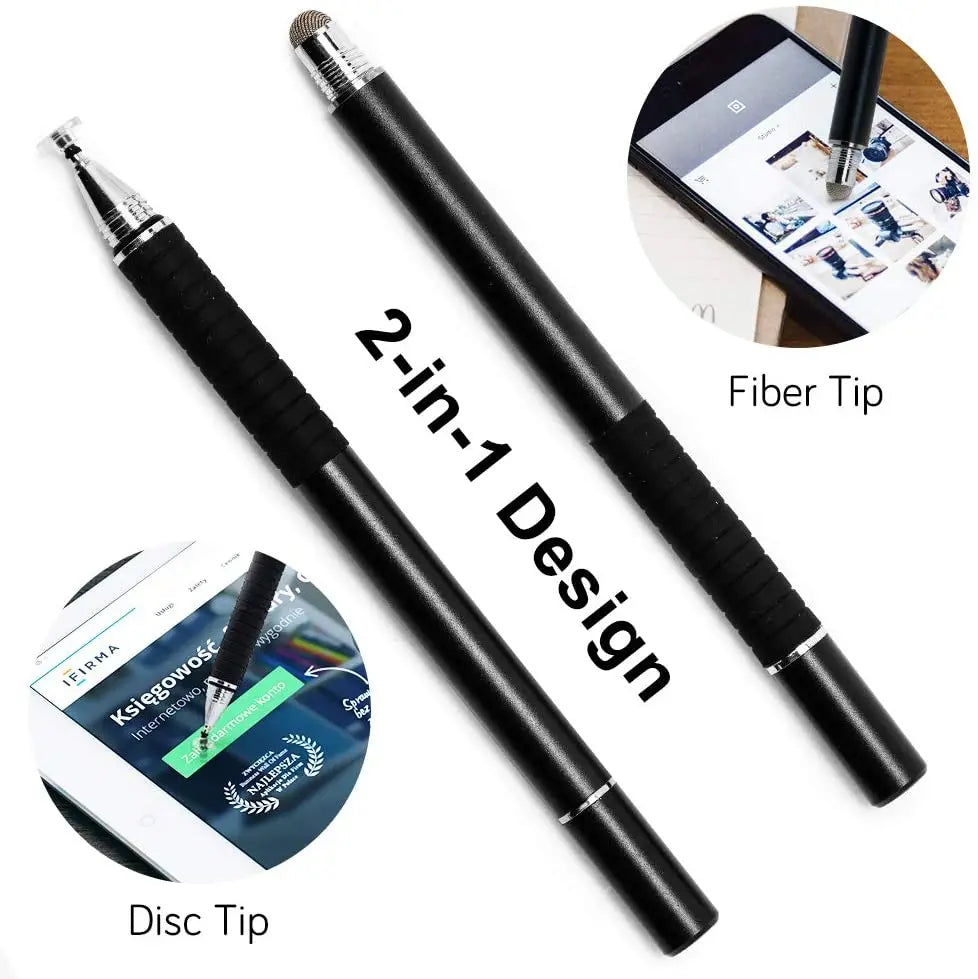 2 in 1 Fiber Stylus Pen Drawing Tablet Pens Capacitive Screen Caneta Touch Pen for Mobile Phone Smart Pen Accessories
