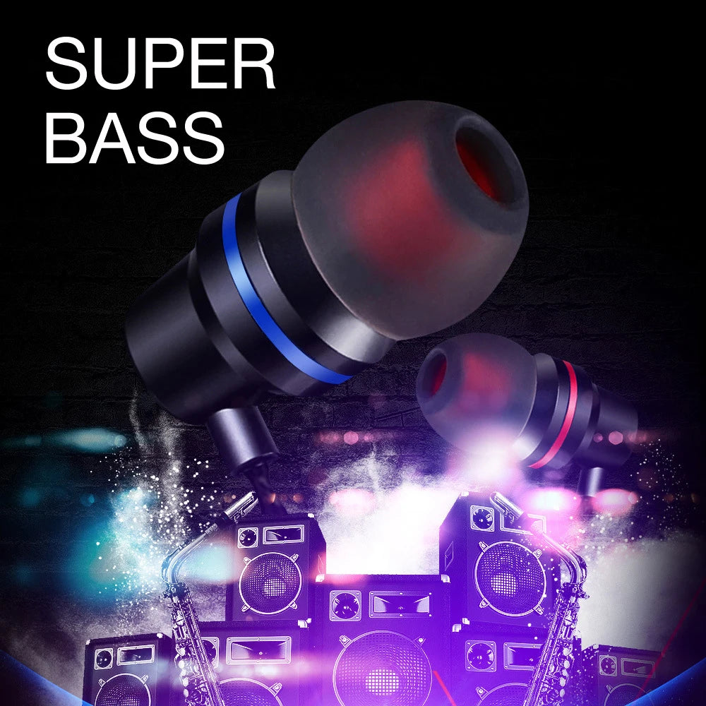 In-Ear Headphones for Xiaomi Earphone for Phone Stereo Bass Headset Metal Wired Earphone Hifi Headphones Mic for Samsung