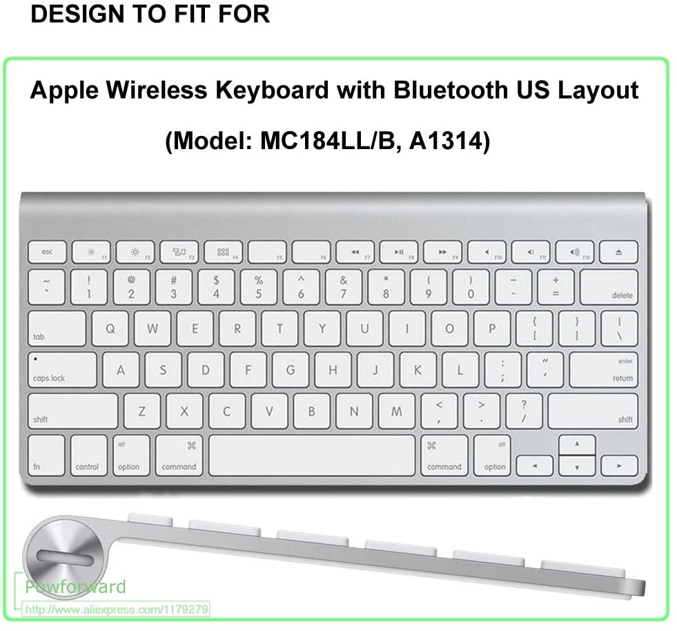 For Imac Wired Apple Keyboard A1243 A1843 MB110LL/B with Numeric Keypad US Version Silicone Keyboard Cover Protector Skin