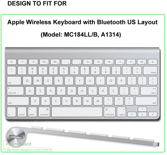 For Imac Wired Apple Keyboard A1243 A1843 MB110LL/B with Numeric Keypad US Version Silicone Keyboard Cover Protector Skin