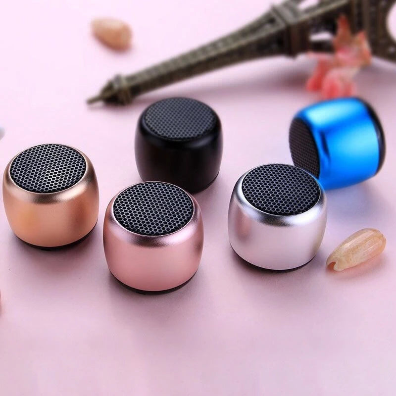 TWS Speakers Handfree Portable Cell Phone Bluetooth Wireless Speaker Small Subwoofer Bass Sound Box Mini Soundbox Metal