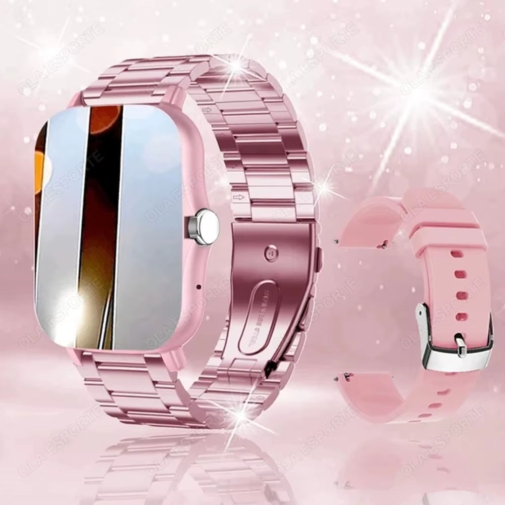 2025 New Smart Watch Women Men Lady Gift Sport Fitness Watches Heart Rate Monitor Waterproof Smartwatch for Phones Android IOS