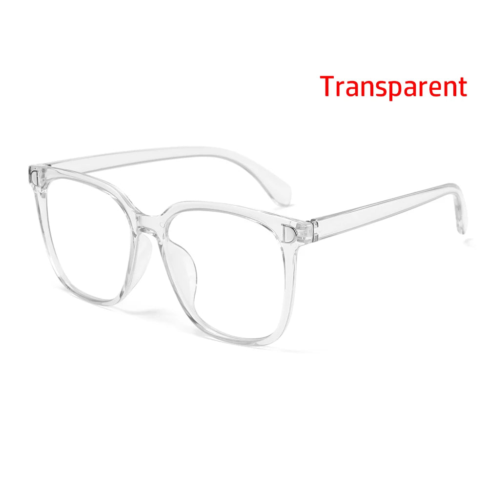 Blue Light Glasses Women PC Frame Resin Lens anti Blue Light Blocking Radiation Trend Clear Lenses Transparent Optical Spectacle